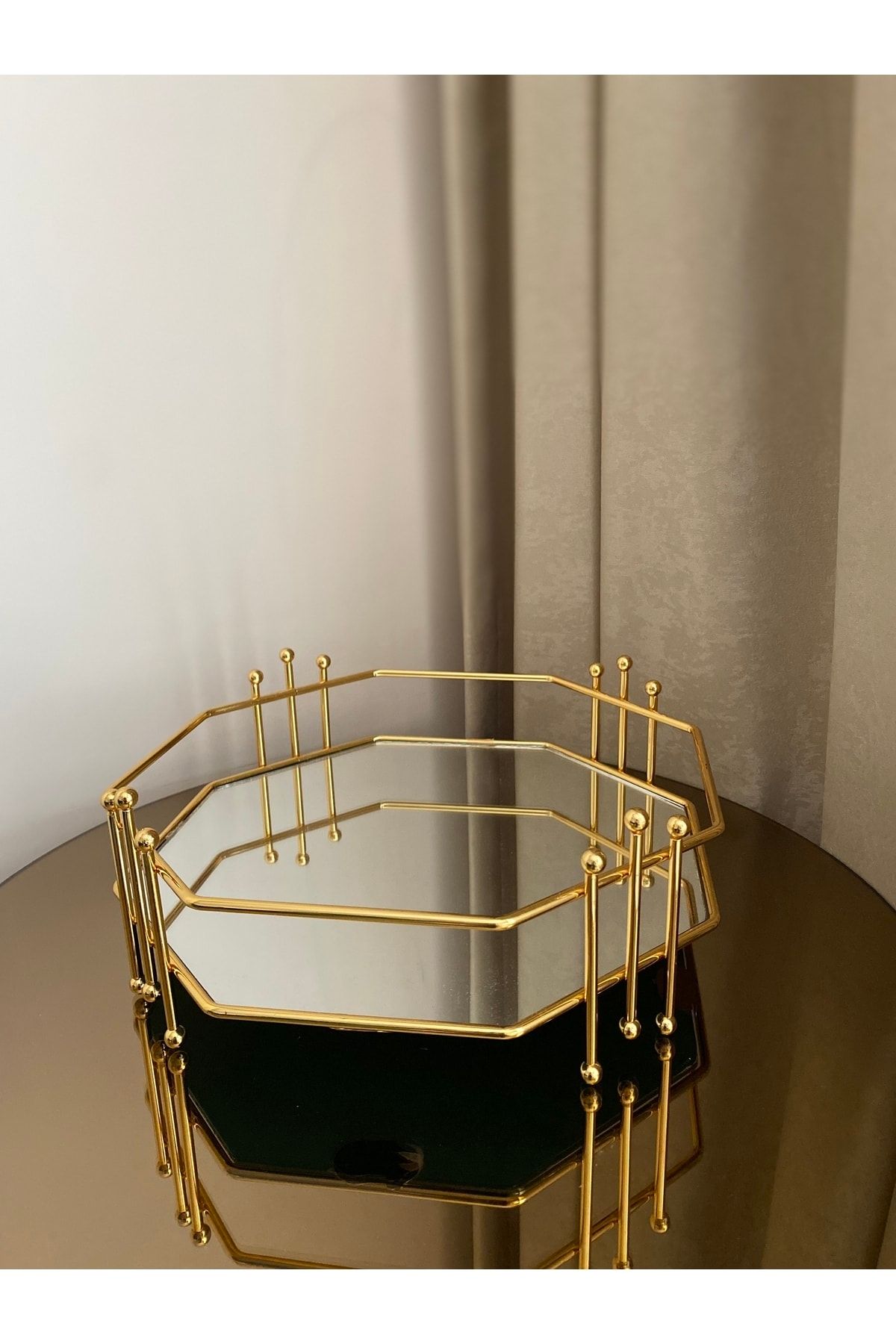 Gold decorative tray best sale