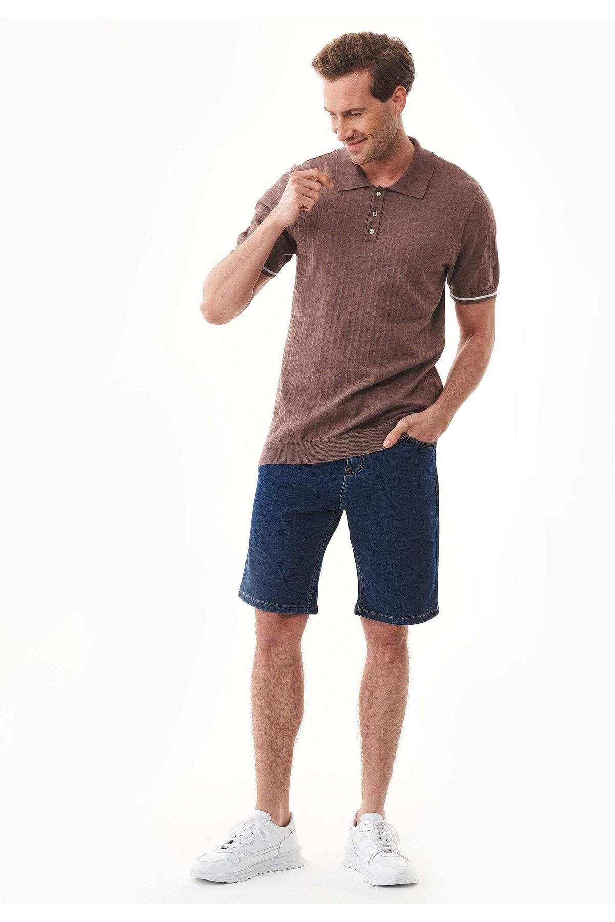 ORGANICATION Shorts Blau Mittlerer Bund