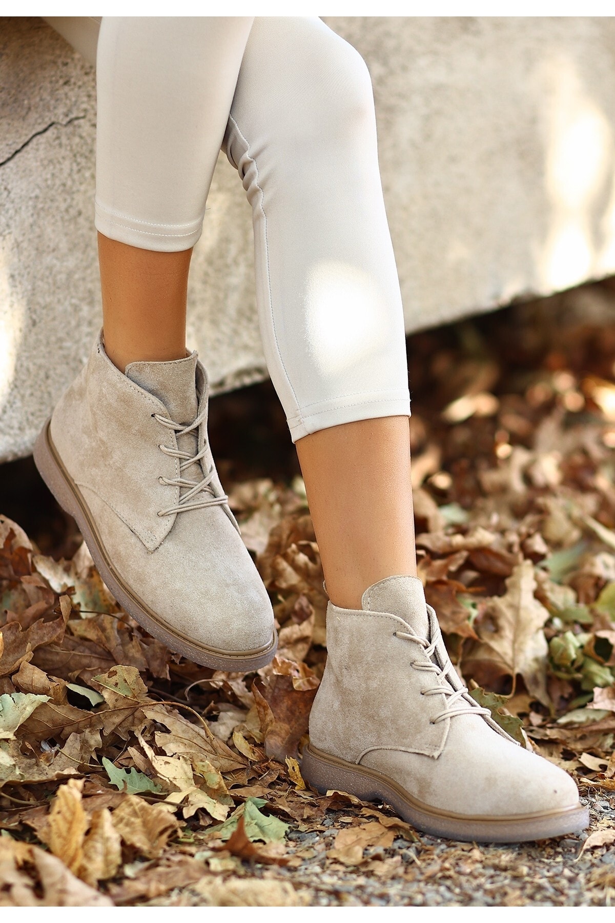 Kean Bej Süet Bağcıklı Bot