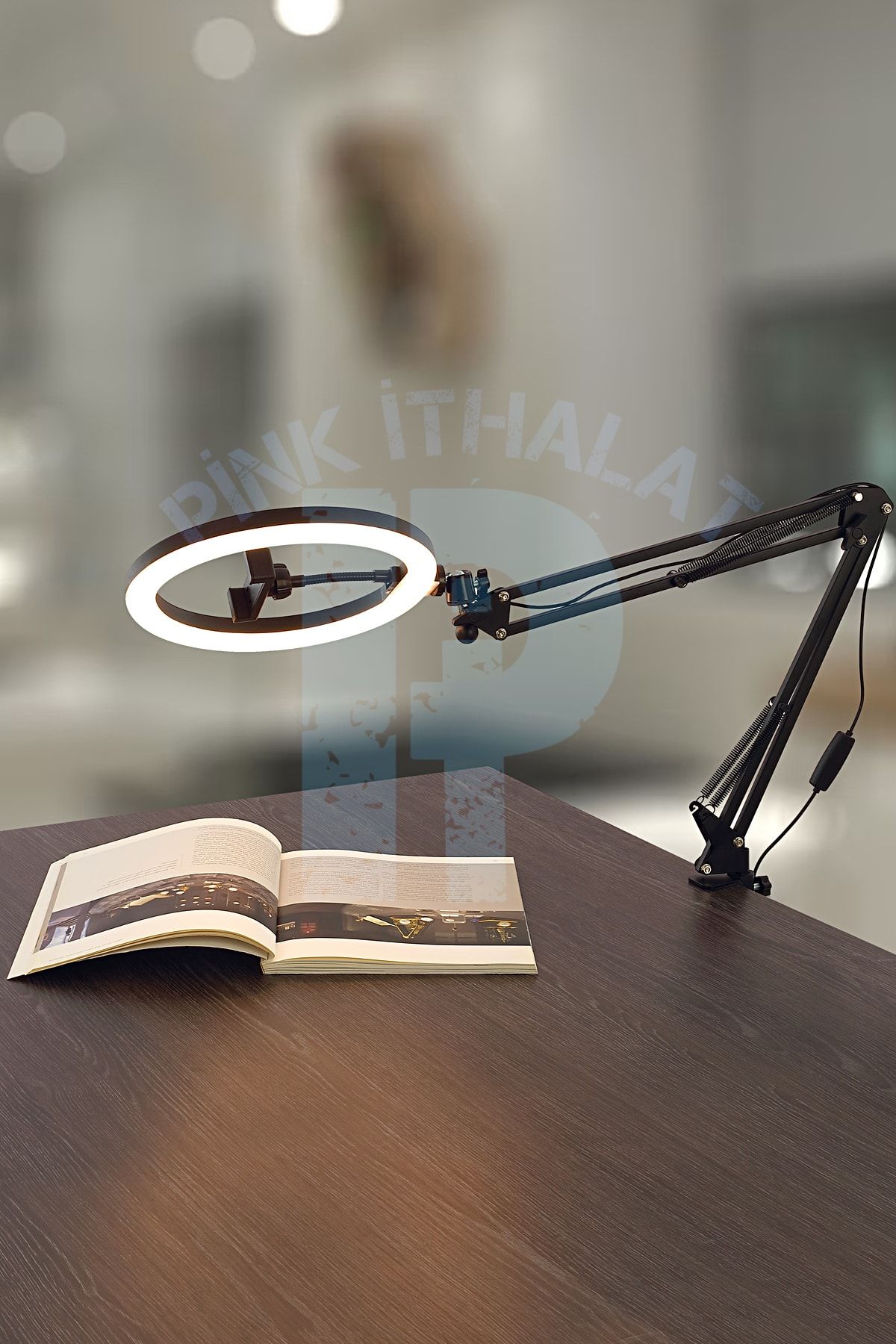 PİNK İTHALAT Akrobat Masa Lambası