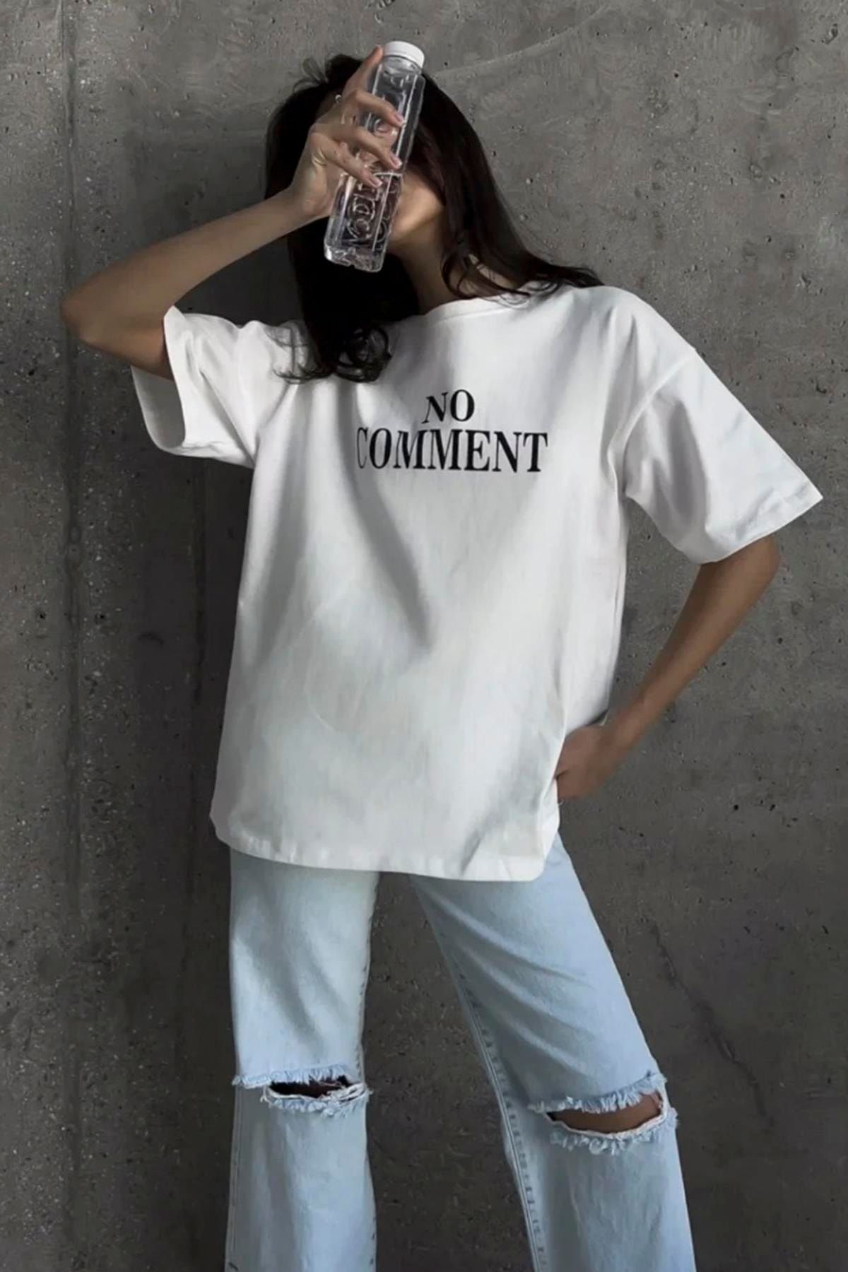 Madmext T-Shirt Weiß Regular Fit