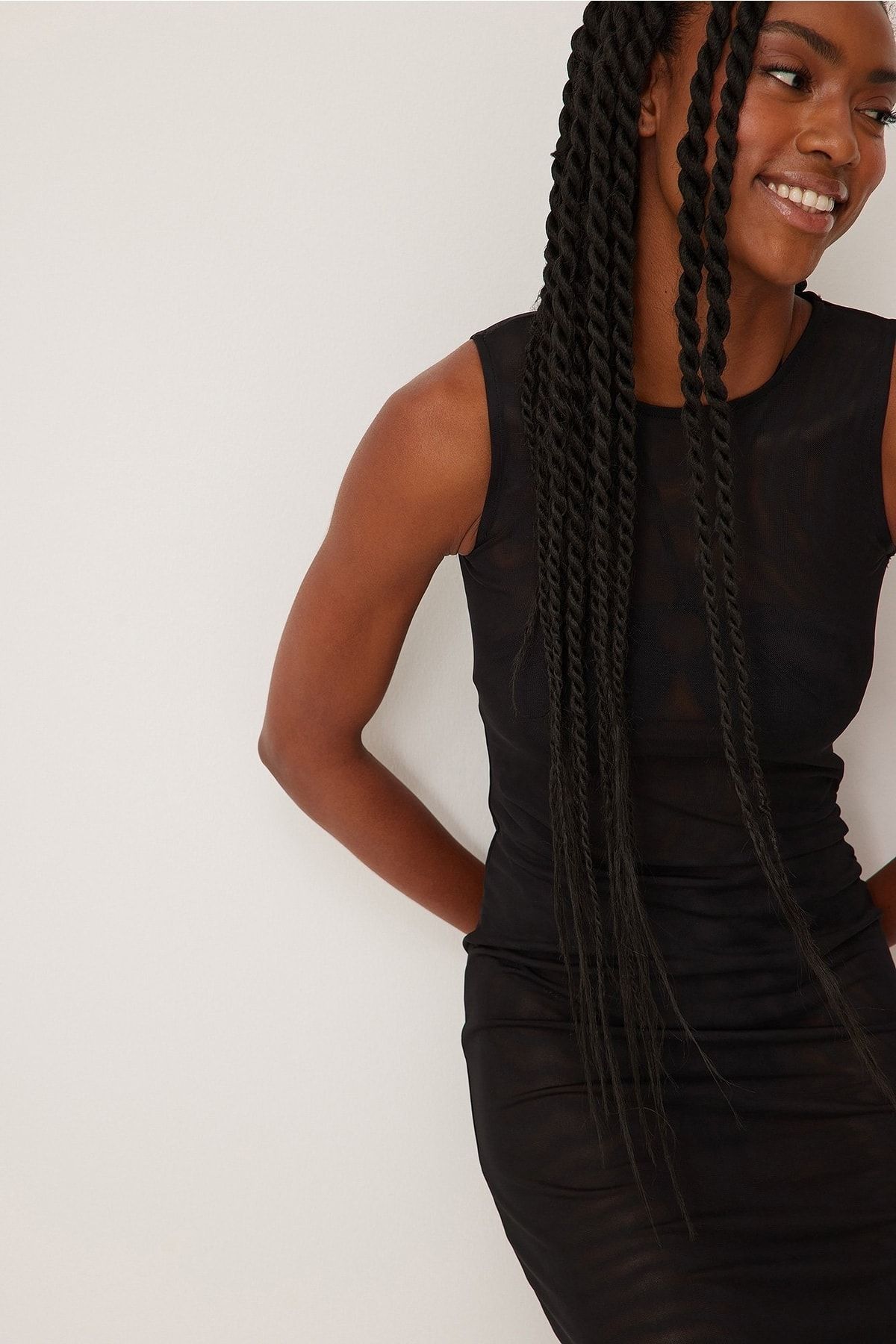 NA-KD Kleid Schwarz Bodycon
