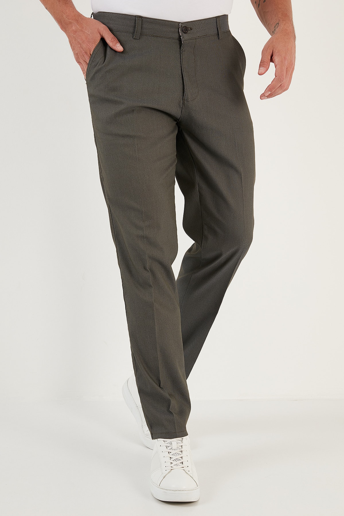 Kurus Black Gold Cotton Bland Regular Fit Trouser For Mens-saigonsouth.com.vn