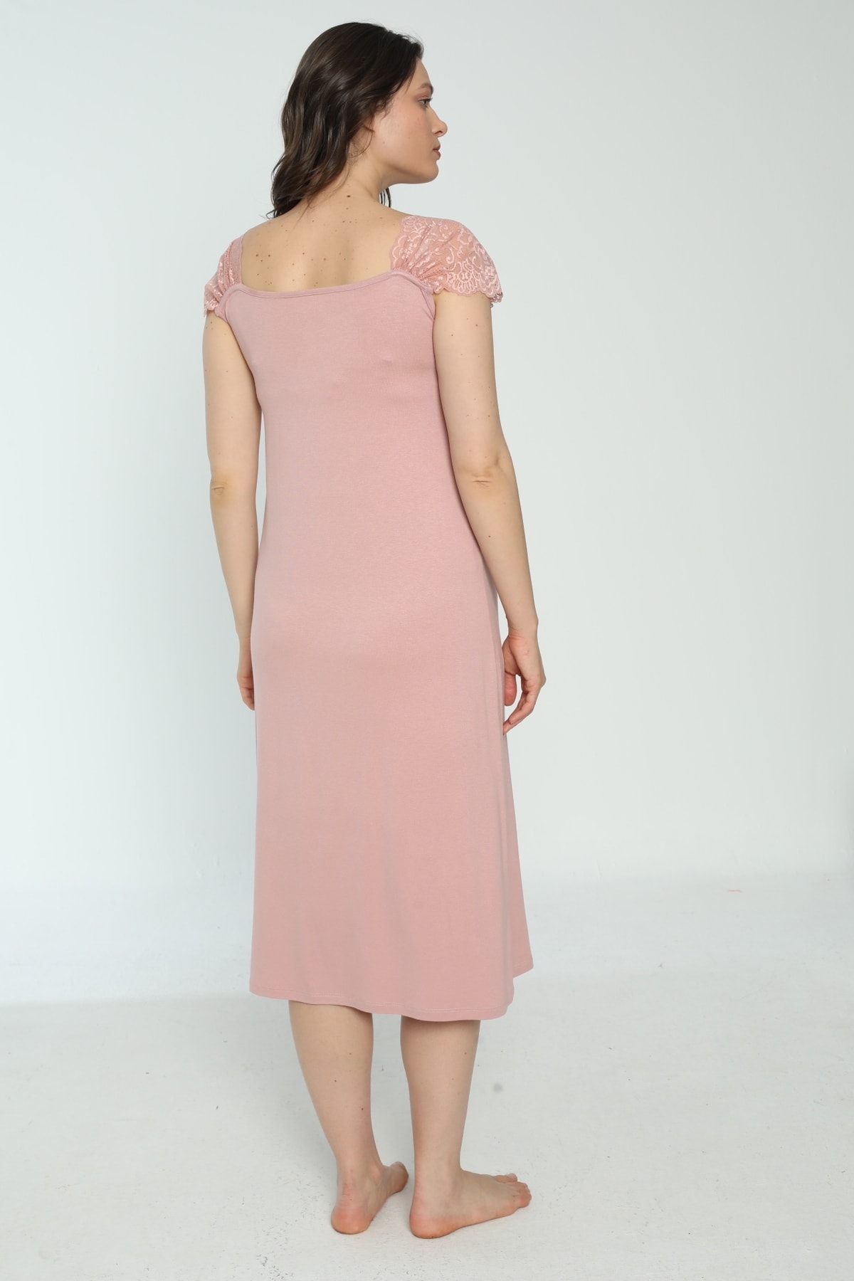 Miss Dünya Lissa Pudra Hamile Ve Lohusa Sabahlık Gecelik Takımı fotoğrafı 5 (önizleme)