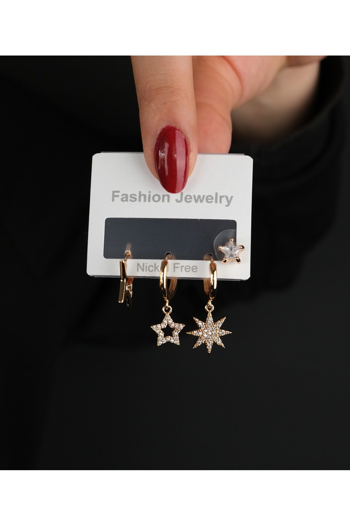 Richard Jewell Çelik Renk Atmaz Garantli Faturalı Küpe