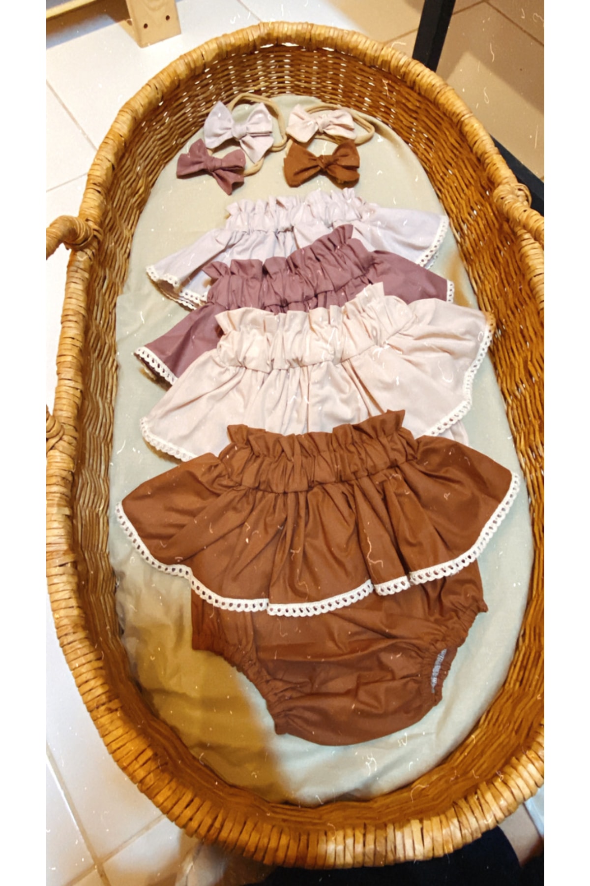 بادی نوزادی دخترانه اکرو Lolidenss | 247954315 اورجینال - تصویر 3