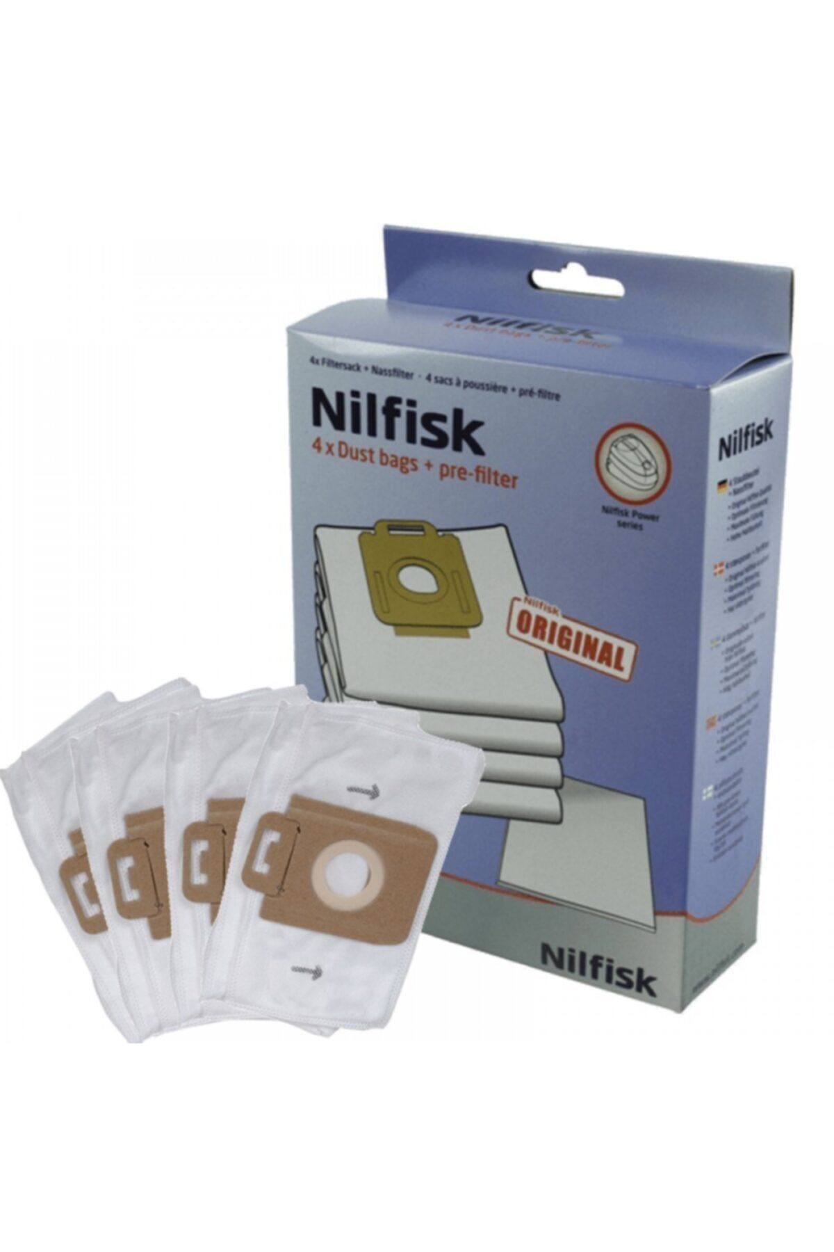 Nilfisk-Power P12 Dust Bag and Hepa Filter Set 7
