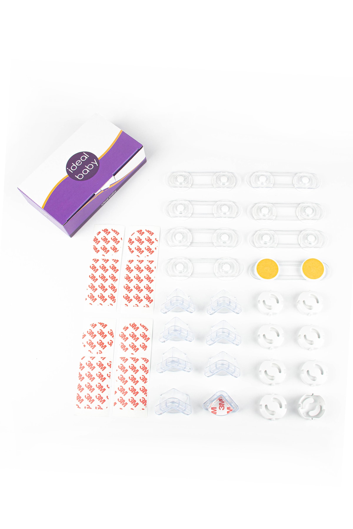 İdeal Baby 8 Adet Köşe Koruyucu + 8 Adet Priz Kapağı + 8 Adet Mini Çok Amaçlı fotoğrafı 3 (önizleme)