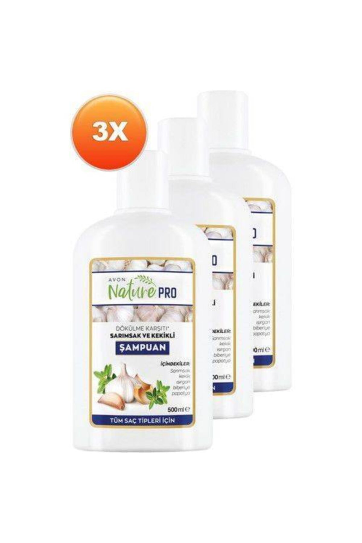 Nature Pro Sarımsak&kekik Özlü Şampuan X3