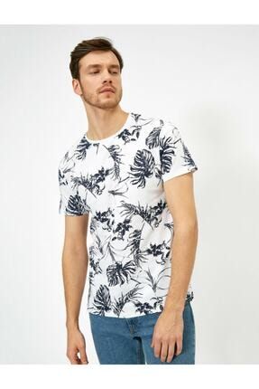 Koton Erkek Beyaz Desenli T Shirt 0yam14719ok Fiyati Yorumlari Trendyol