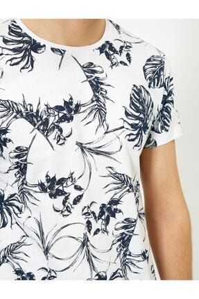 Koton Erkek Beyaz Desenli T Shirt 0yam14719ok Fiyati Yorumlari Trendyol