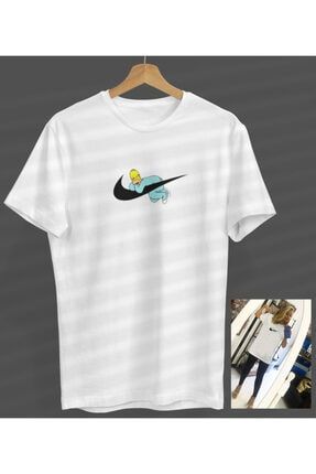 Unisex Kadın-erkek Beyaz Yuvarlak Yaka T-shirt S23358046560BEYAZNVM