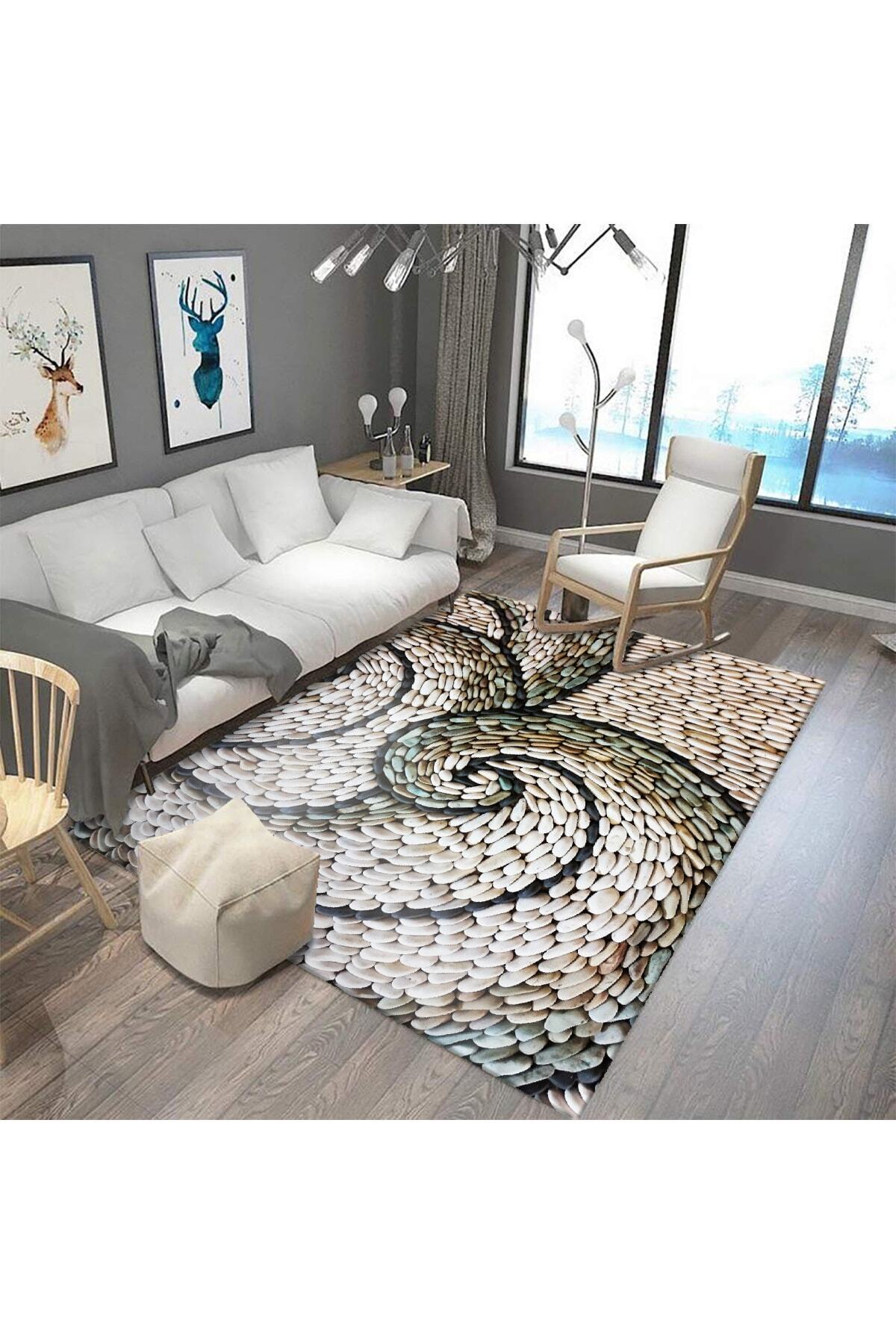 sermod tas desenli dekoratif sungerli hali ortusu fiyati yorumlari trendyol