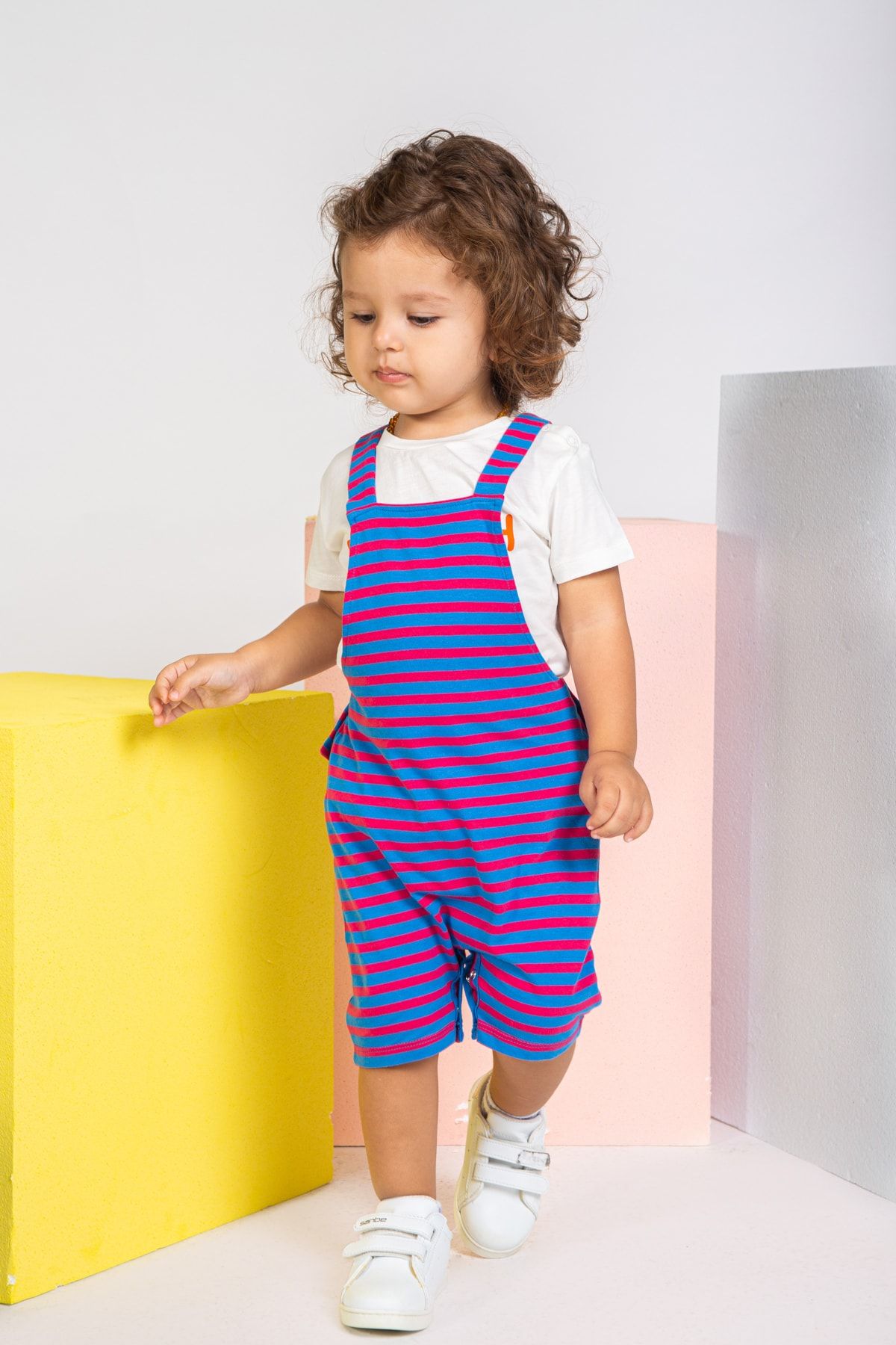 Yellow and purple deals overalls