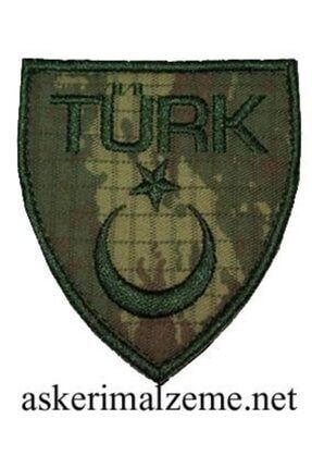Türk Yazılı Türk Bayrağı Filo Kamuflaj Renk Arma, Patch, Peç Model Cırtlı PATCH-VP193