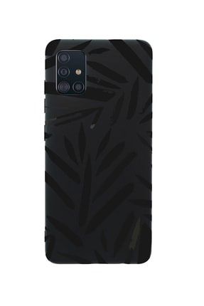 Samsung A51 Fırça Darbeleri Premium Silikonlu Siyah Telefon Kılıfı MCSAMA51LFDAR