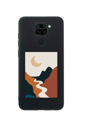 Xiaomi Redmi Note 9 Landscape Art Premium Silikonlu Siyah Telefon Kılıfı MCXMRMN9LLNDA