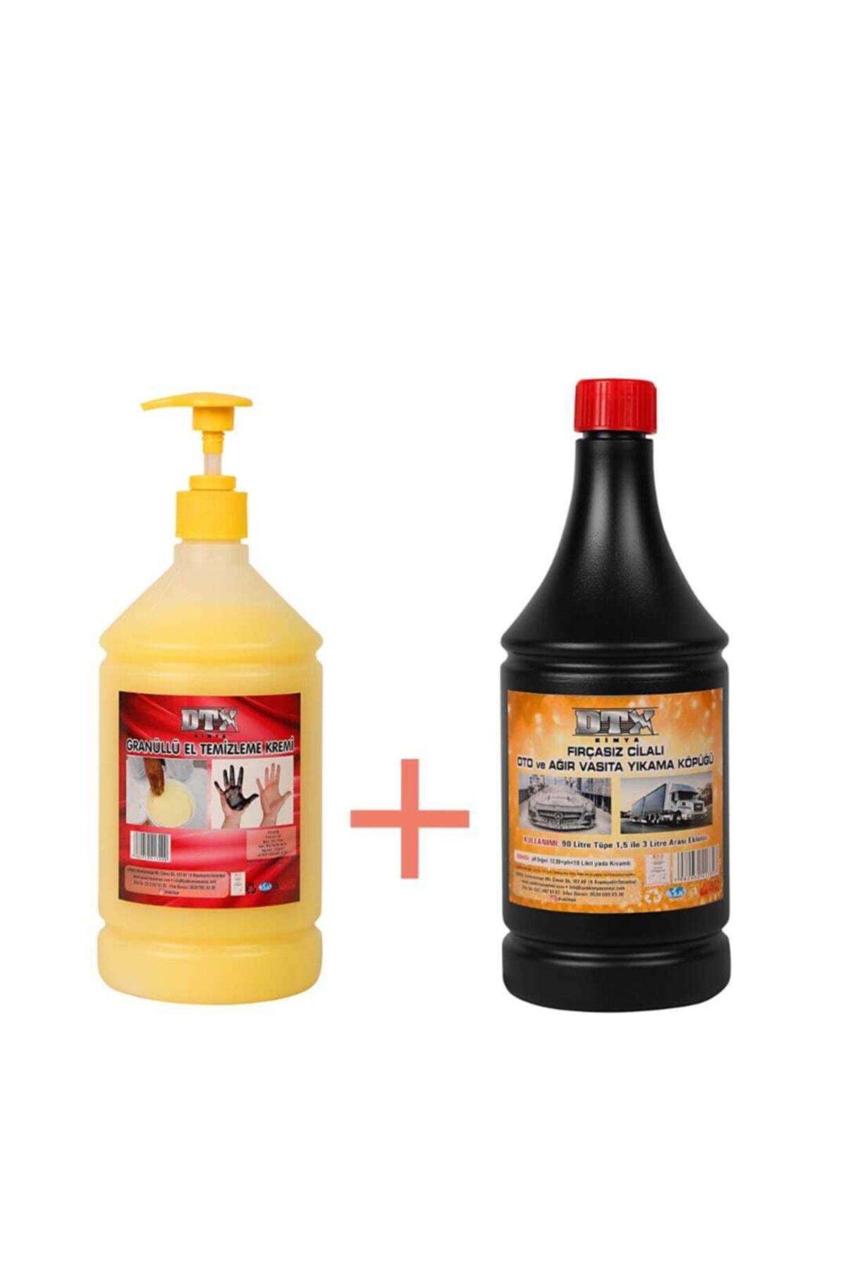 Granüllü Yağ Sök. El Temizleme Kremi 1 Kg & Oto, Motor Ve Tır Yıkama Şampuanı 1 Lt