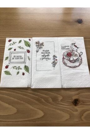 Baskılı Konuşan Dekor Peçete (püff Noktası-sevgi-40 Yıllık Hatır) 21099678
