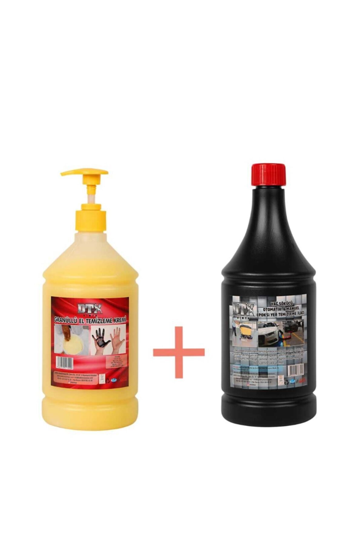 Granüllü Yağ Sök. El Temizleme Sabunu 1 Kg & Epoxi Yer Temizleme Ilacı 1 Lt