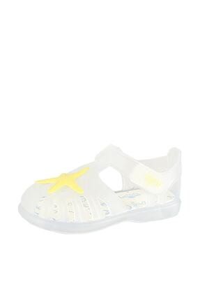 S10234 Tobby Deniz Yıldızı Çocuk Beyaz Sarı Sandalet S10234-IGR108