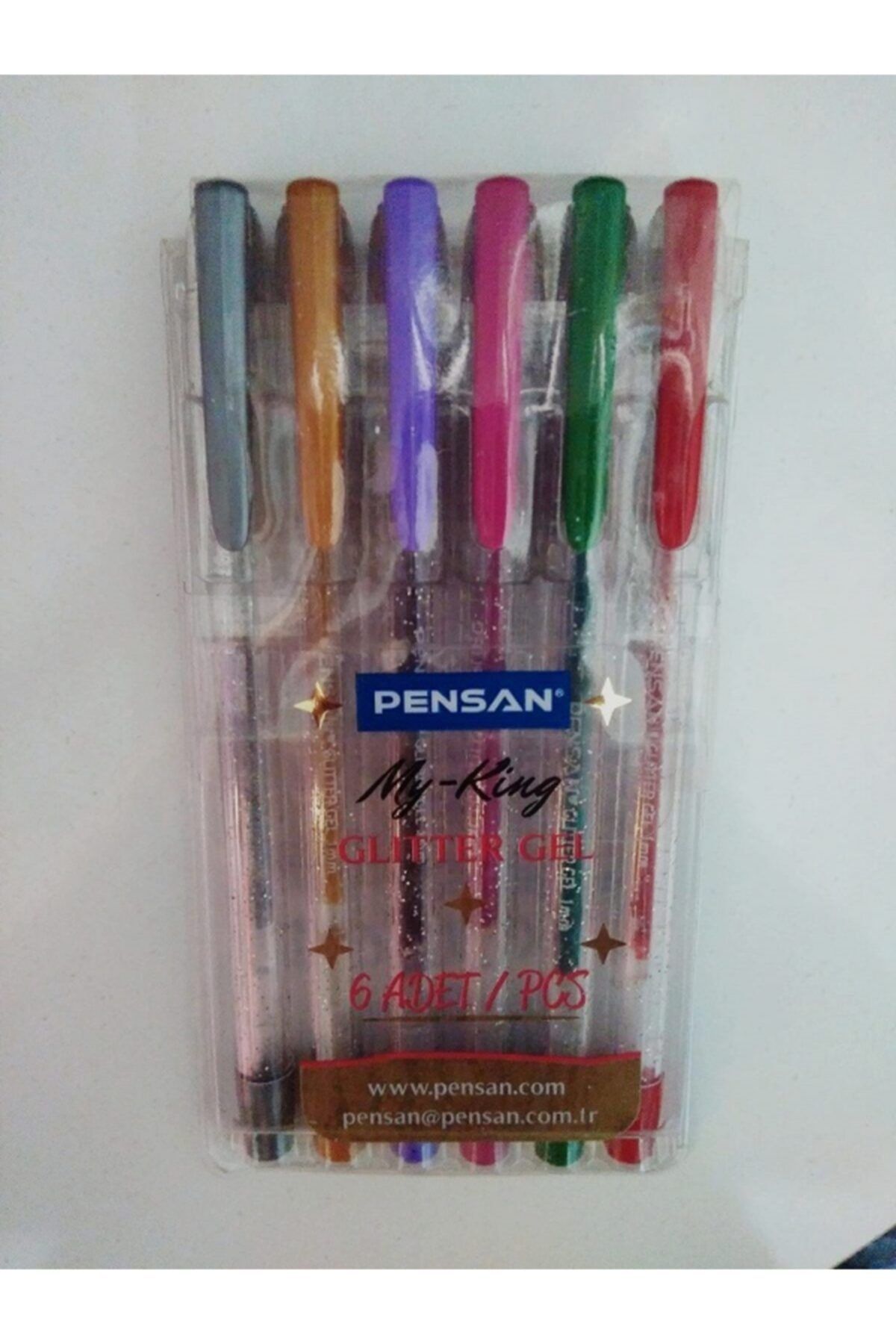 Pensan Glitter Gel Pen Set 6 Colors Trendyol