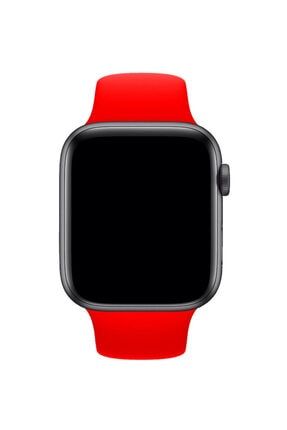 Apple Watch Uyumlu 38 - 40 mm S/M Ölçülerinde Kırmızı Spor Kordon 38 - 40 mm S/M Ölçülerinde