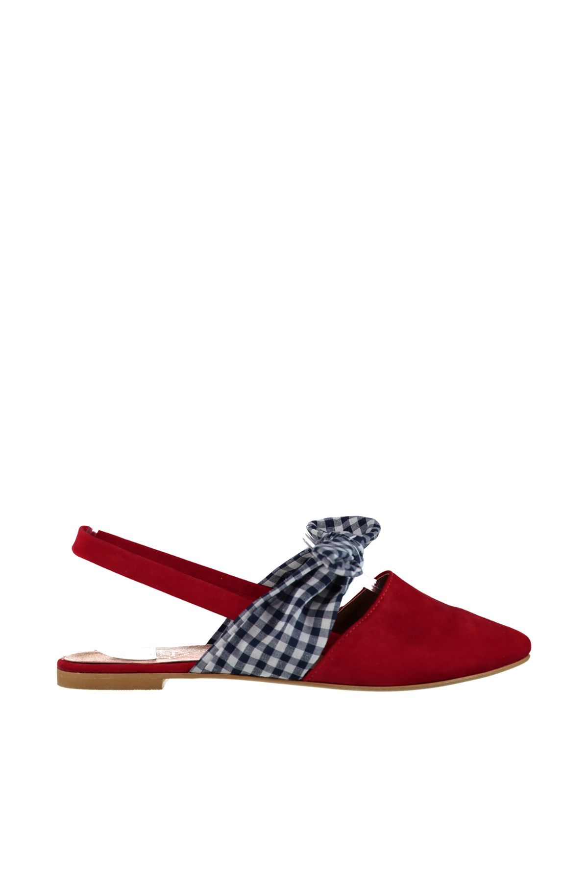 Fox Shoes-حذاء باليرينا نسائي باللون الأحمر والأزرق الداكن D726603002 2