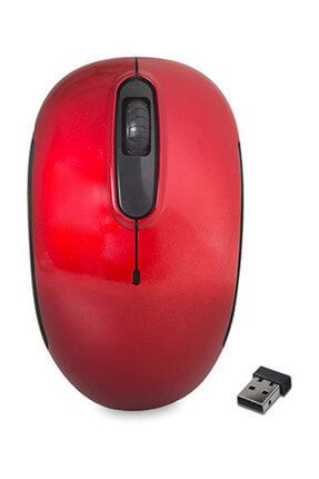Ergonomik 10 Metre Mesafeli 1500dpi Usb Kırmızı Optik Kablosuz Mouse 666k
