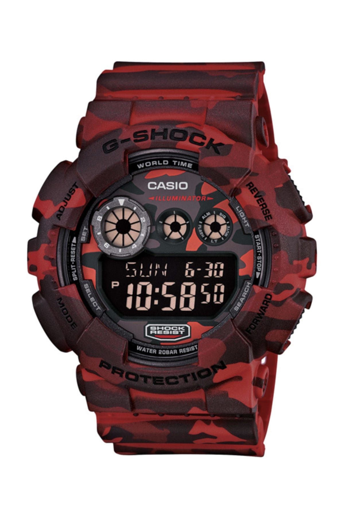 Casio-ساعة يد جي شوك للرجال GD-120CM-4DR 1