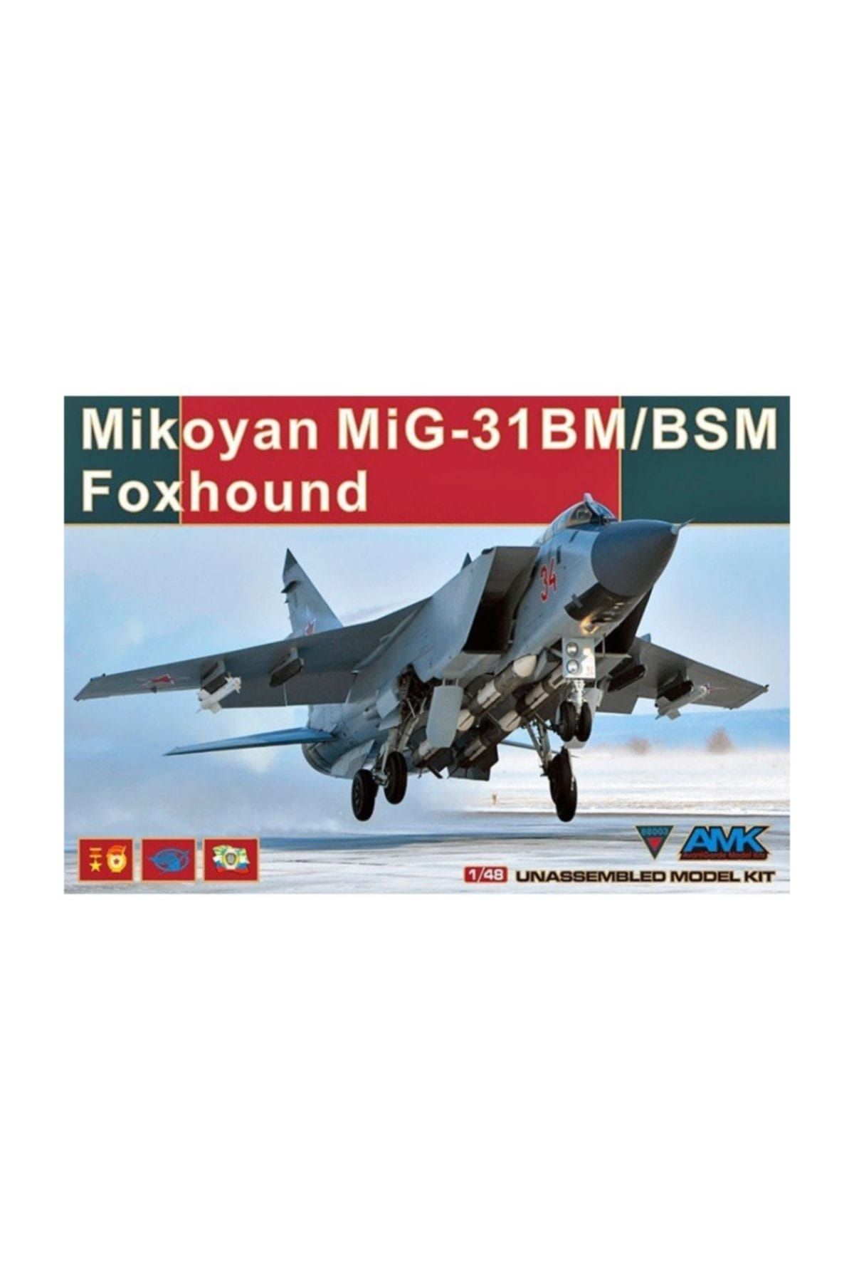 ماکت مردانه و زنانه مقیاس AMK 1 48 MIG 31BM BSM کیت مدل پلاستیکی هواپیمای جنگنده Genel Markalar