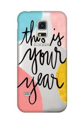Samsung Galaxy S5 Kılıf Kılıf Desenli Esnek Silikon Telefon Kabı Kapak - Your Year sams5cupcase508