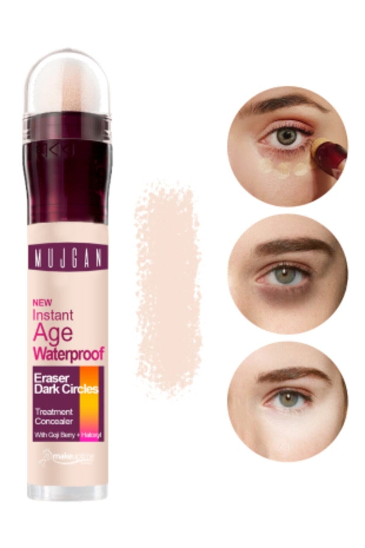 MUJGAN Anti Age Waterproof under Eye Concealer Medium Tone 6 ml 102