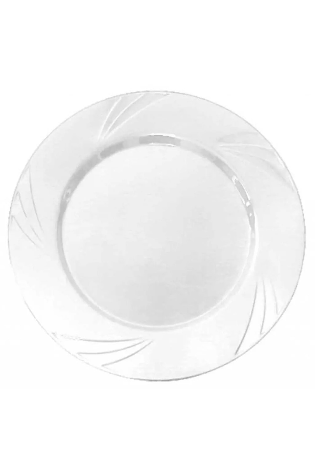 Mini Parti Mini Party Store Kristal Mika Tabak Beyaz 6 Lı