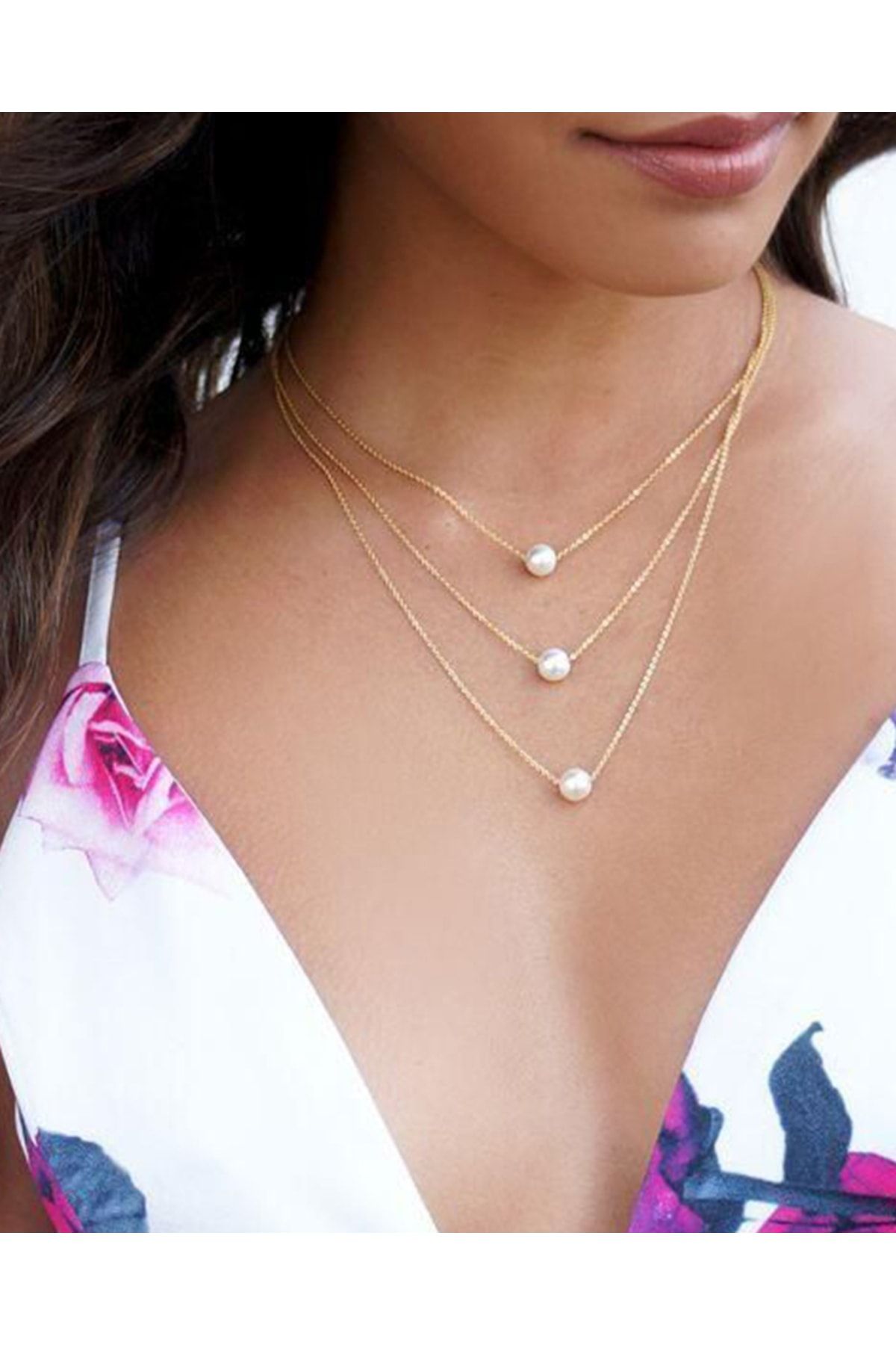 Triple necklace cheap