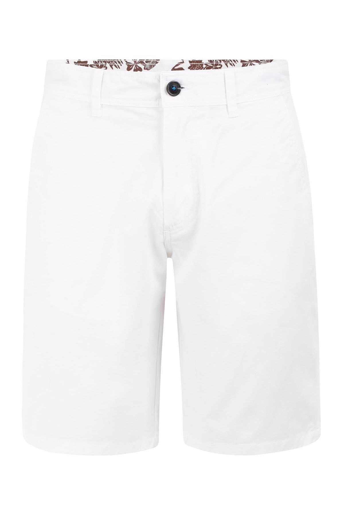 Panareha Shorts Weiß Mittlerer Bund