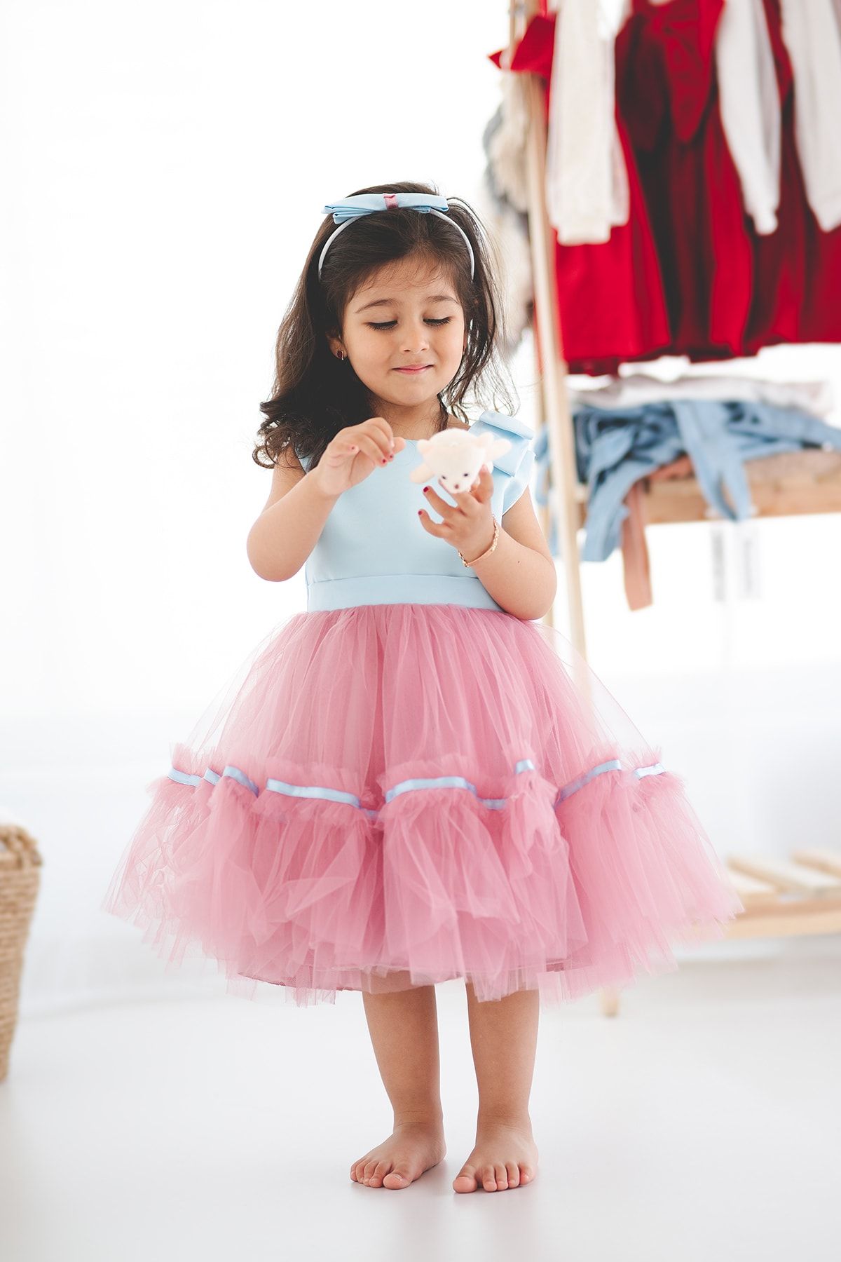 Stella bow shop detail dress