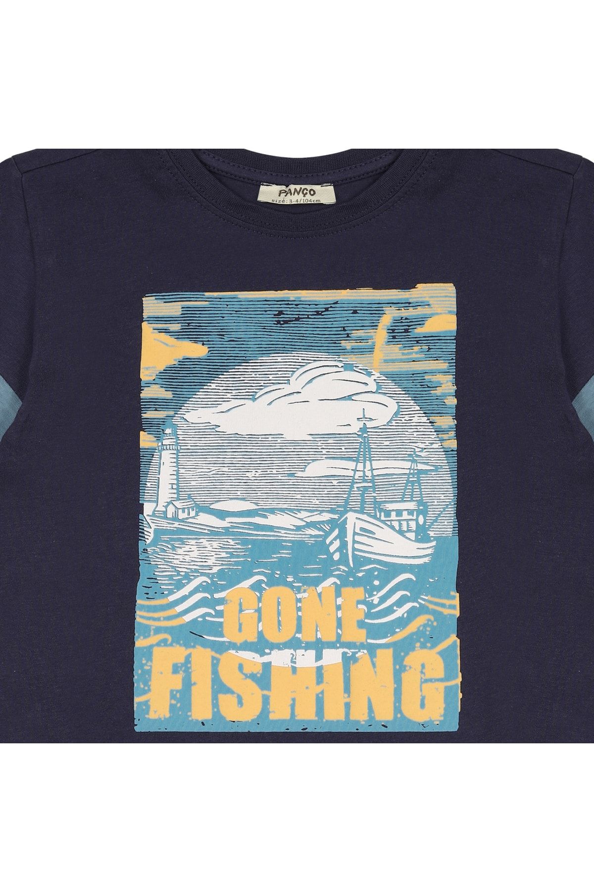 Panço T-Shirt Dunkelblau Regular Fit Fast ausverkauft