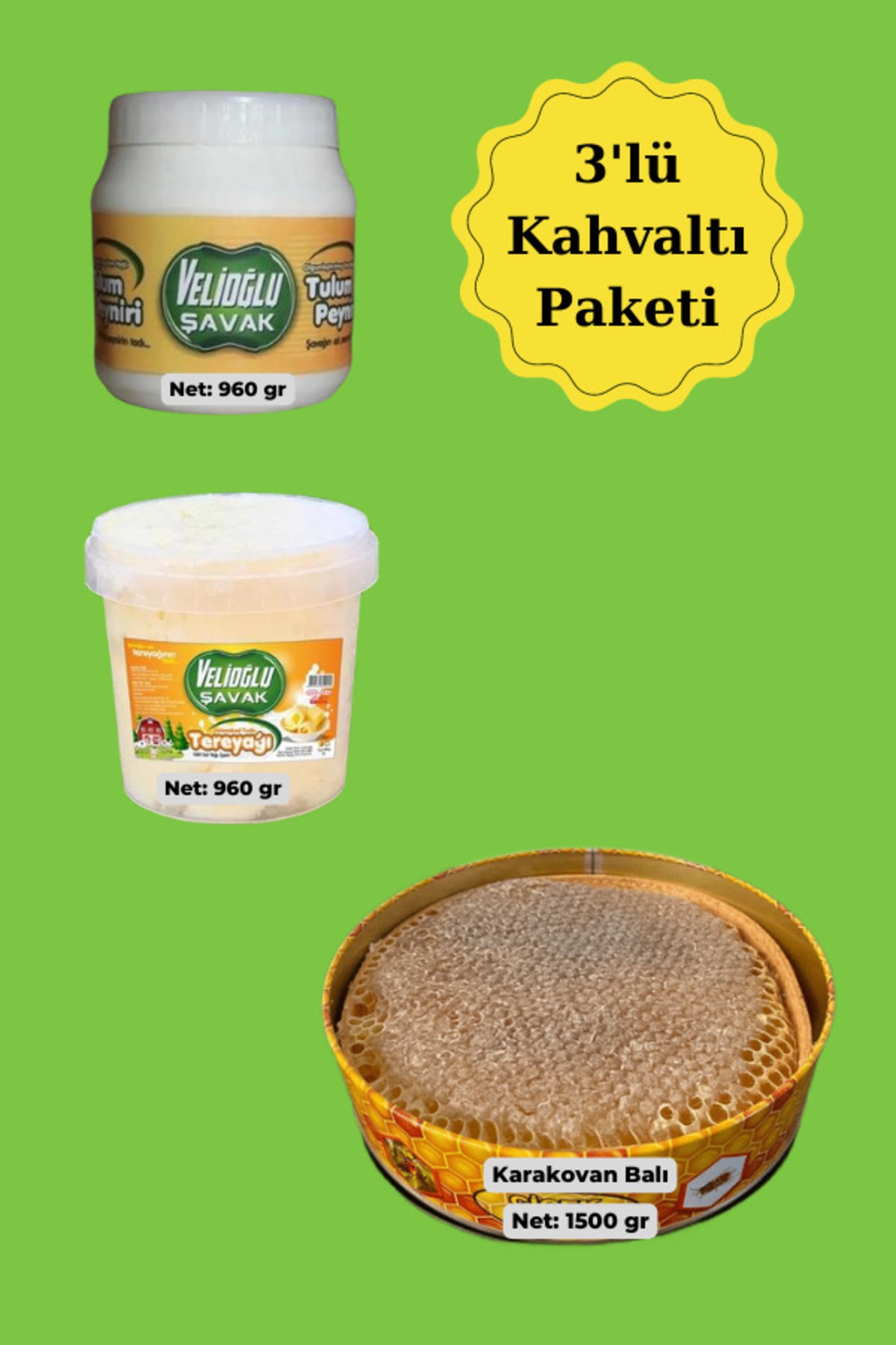 Velioğlu Şavak Peynircilik Doğal Kahvaltı Paketi