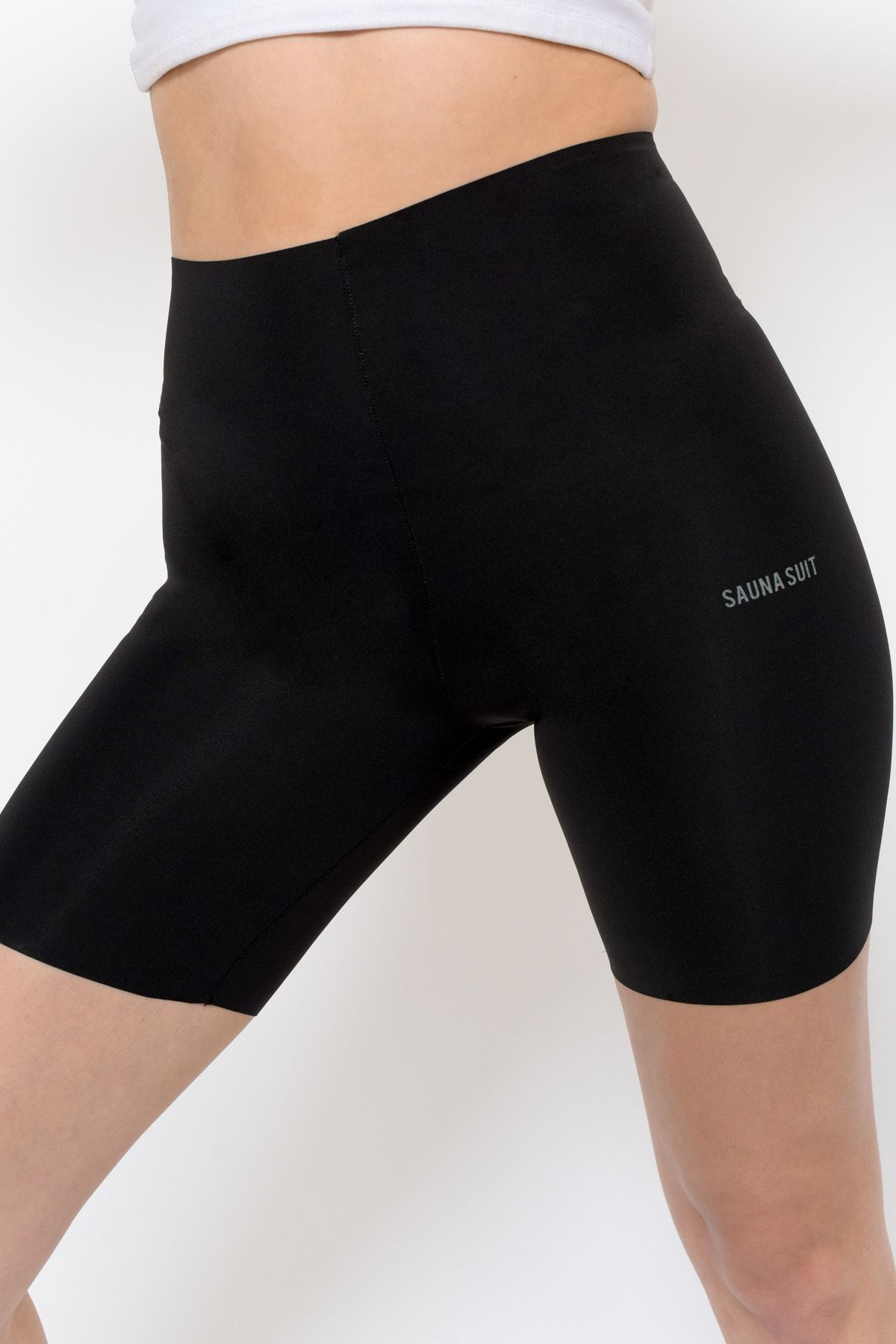 SAUNA SUIT Bel Basen Toparlayıcı Lazer Kesim Ince Yüksek Bel Iz Yapmaz Paçalı Korse