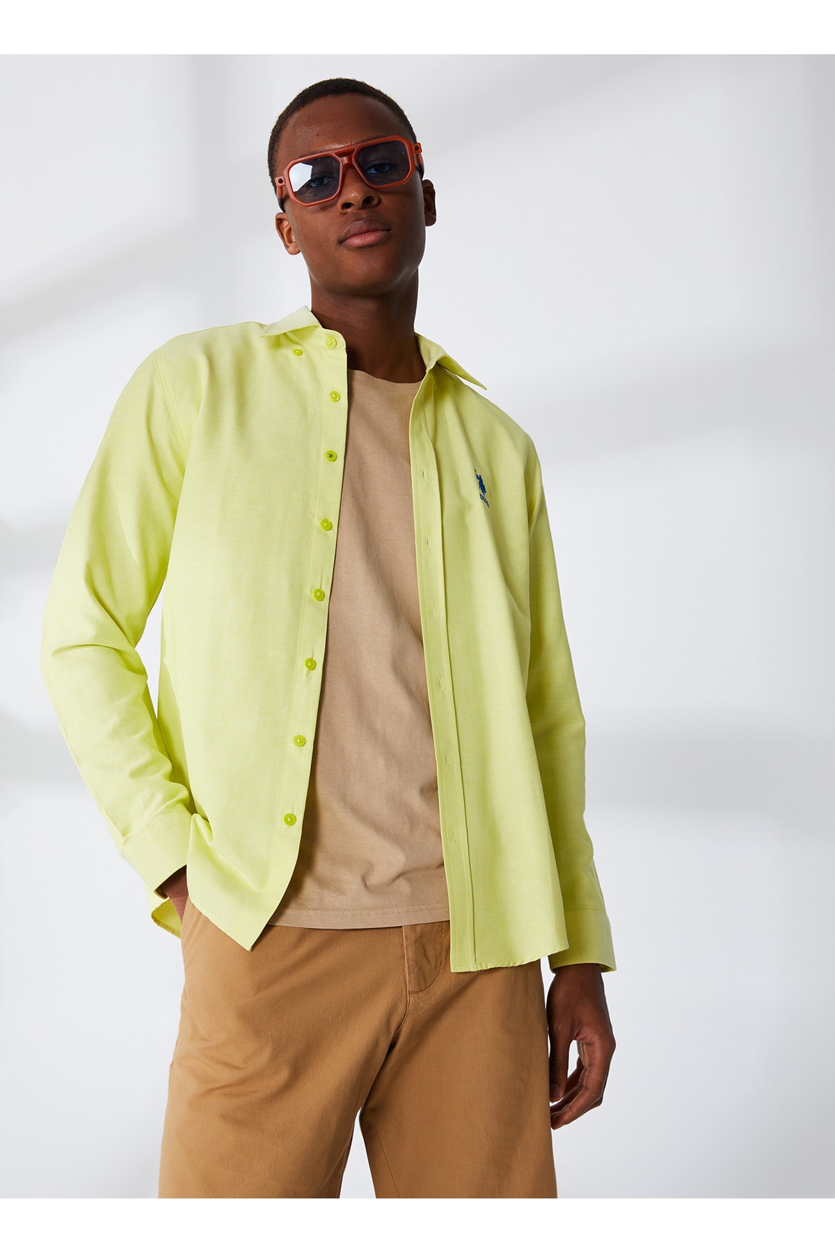 U.S. Polo Assn. Gömlek, Xs, Yeşil — سبز 5002998069