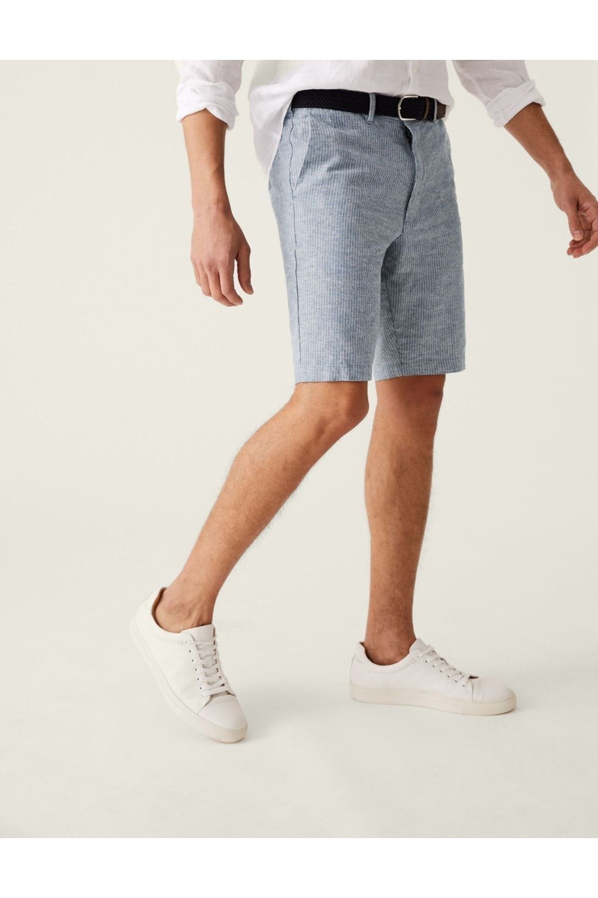 شلوارک چینو راه راه Marks & Spencer