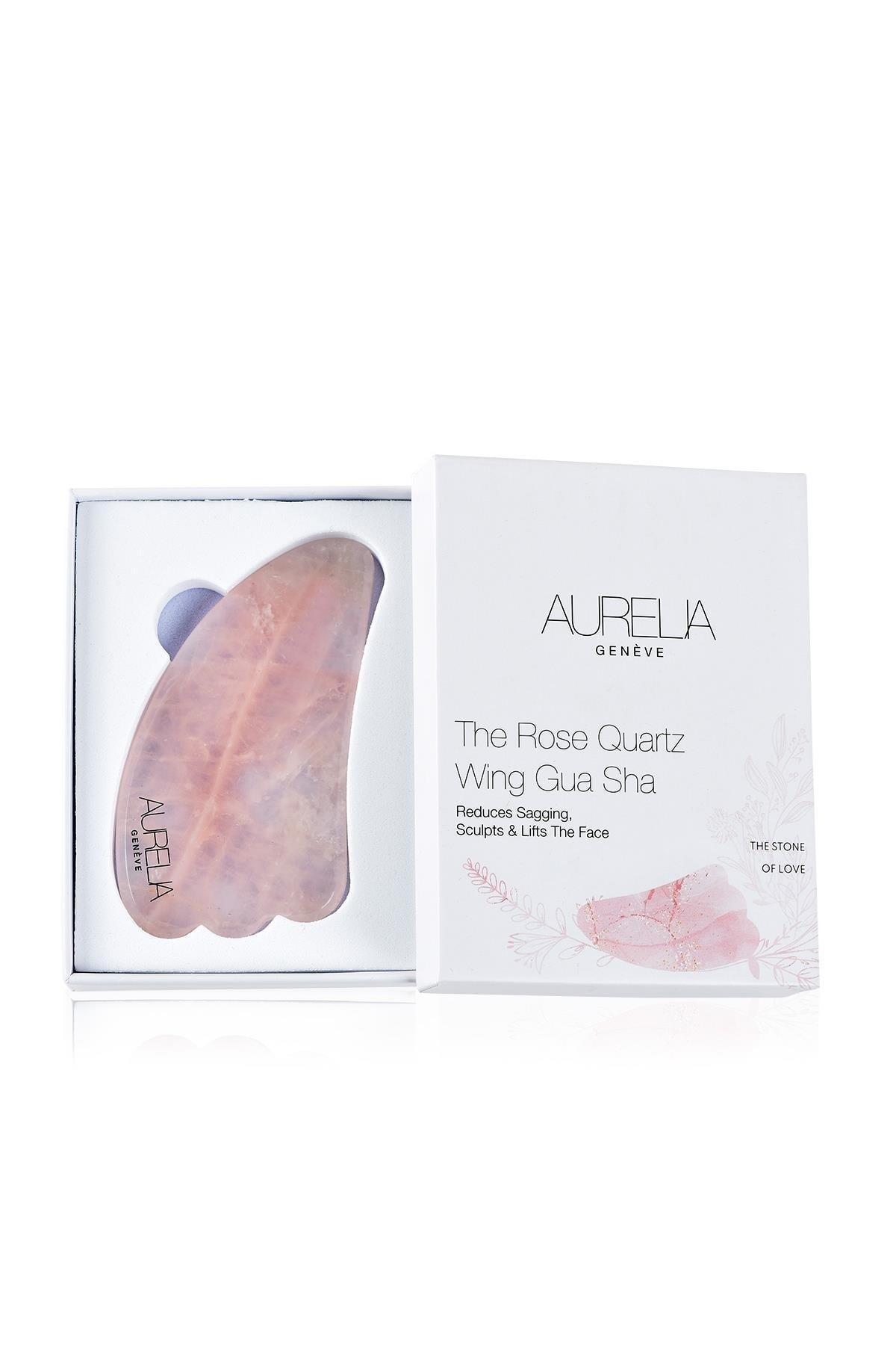 Rose Quartz Wing Gua Sha - Melek Kanadı Gua Sha Taşı - Pembe Kuvars — صورتی AR2035 — تصویر 3 از 8