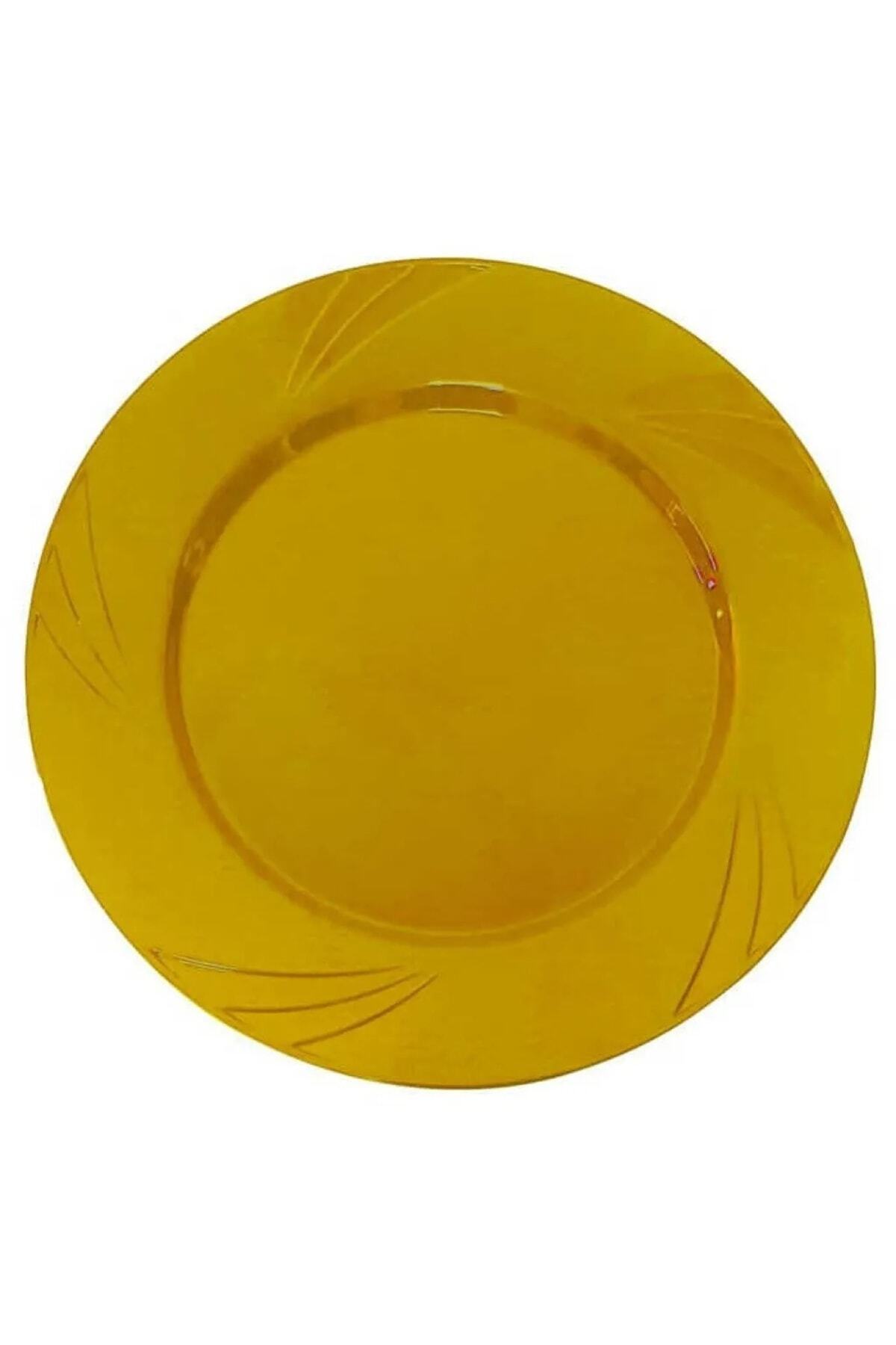 Mini Parti Mini Party Store Kristal Mika Tabak Gold 6 Lı