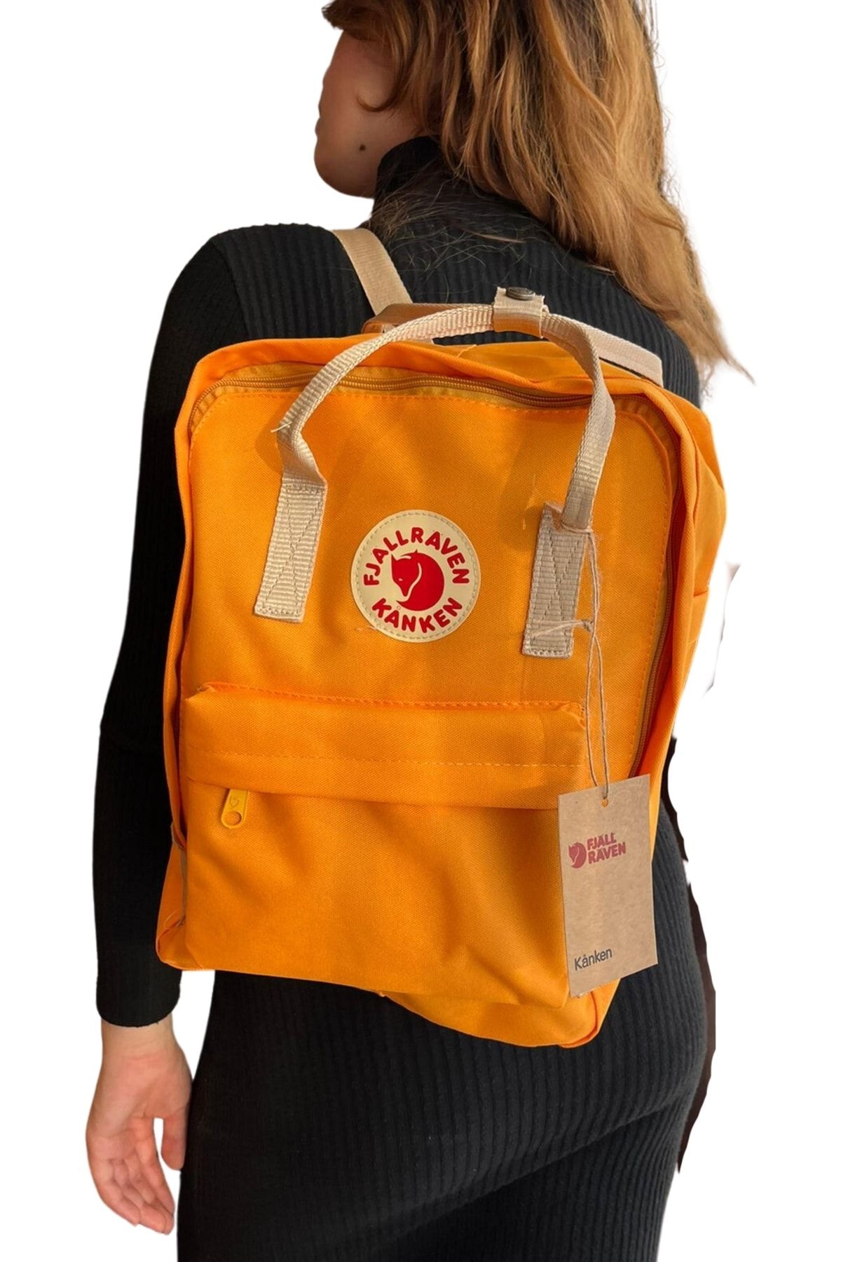 Teal Collection Backpack Yellow Plain Trendyol