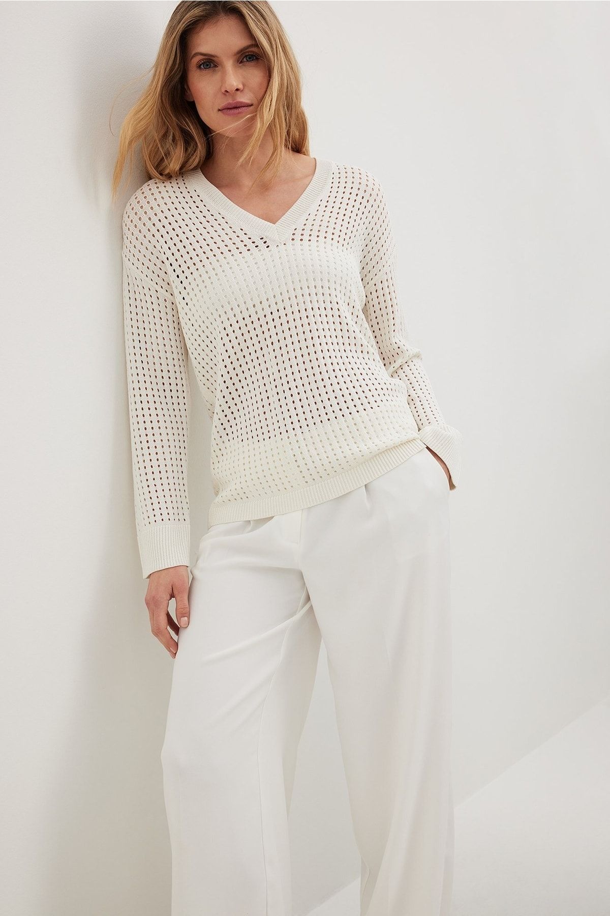 NA-KD Bluse Beige Regular Fit