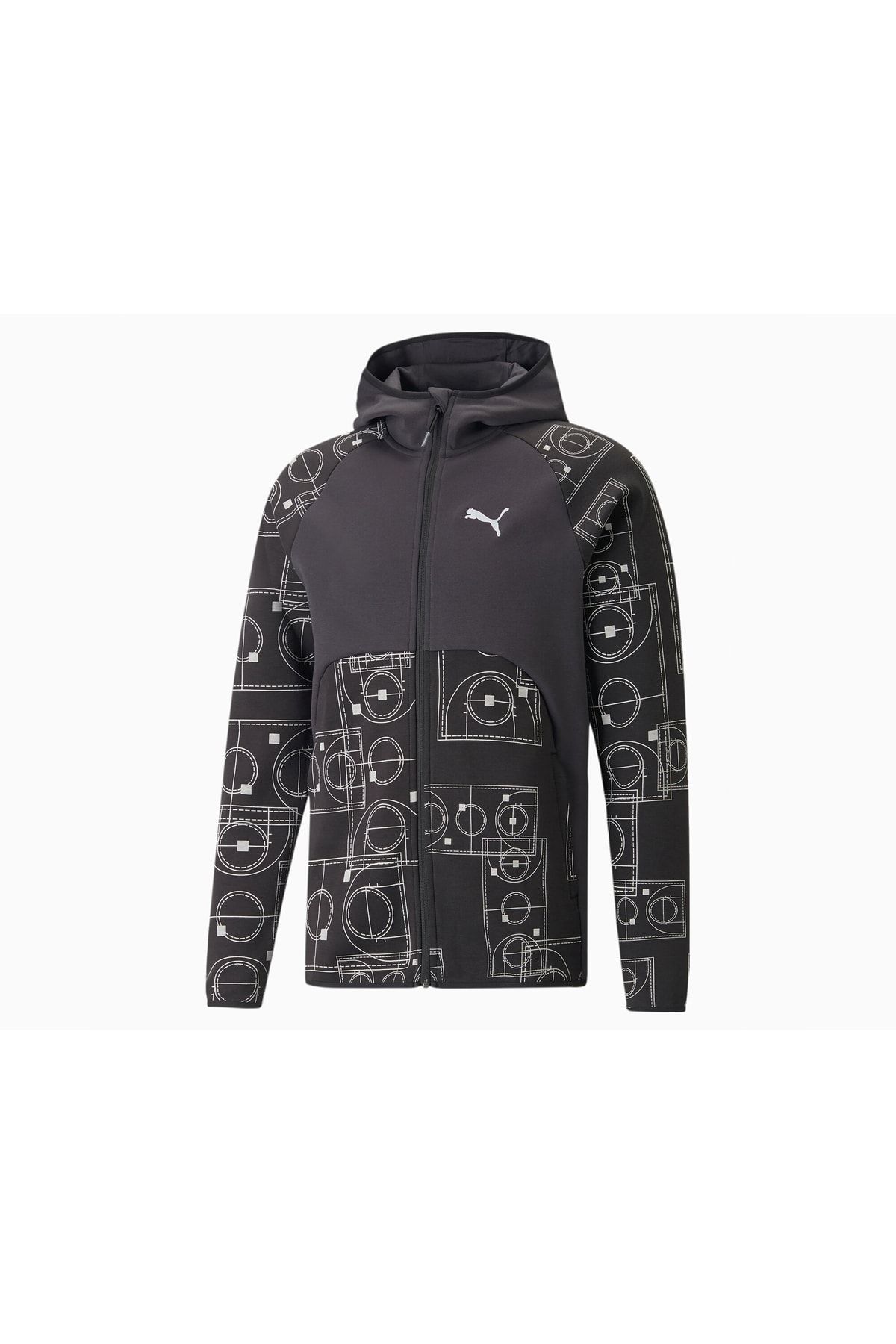 Puma Sports Jacket Black Fitted