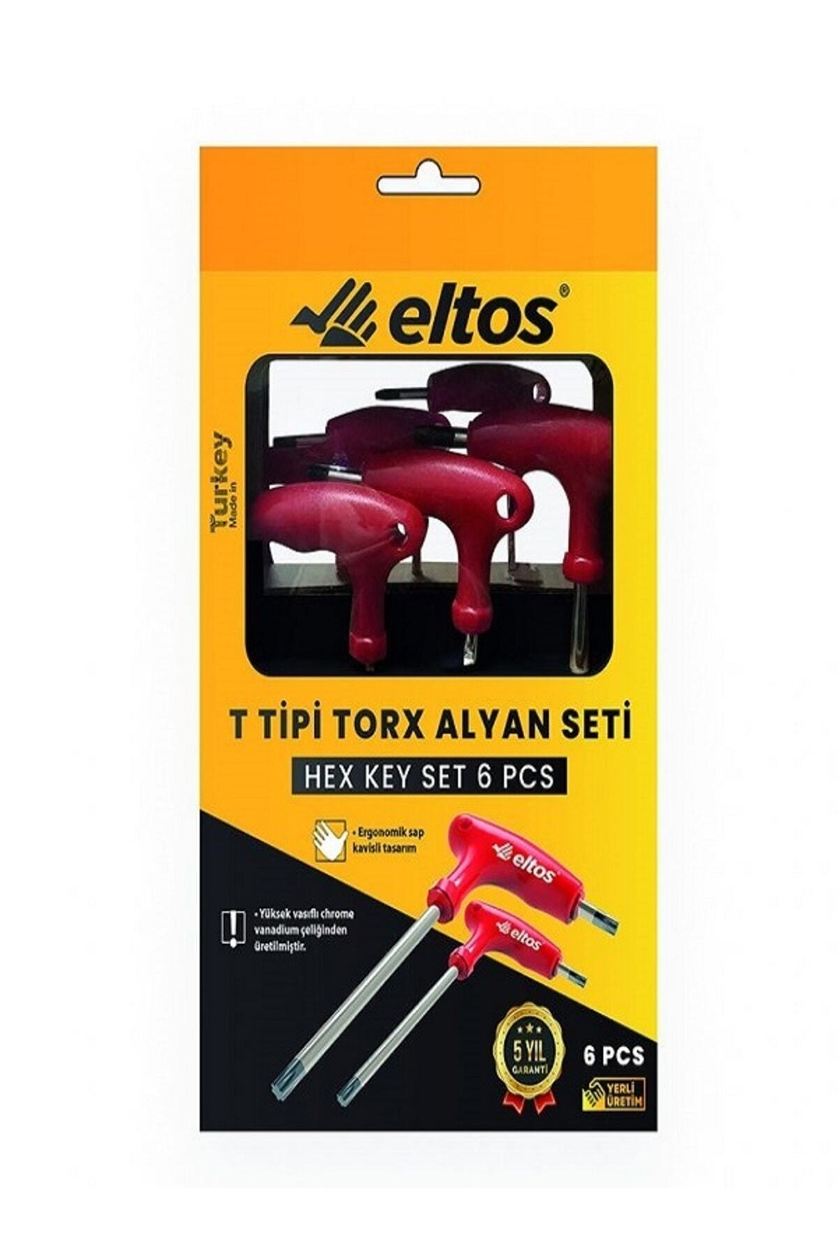 Eltos T Saplı Torx Alyan Anahtar Seti 6 Lı