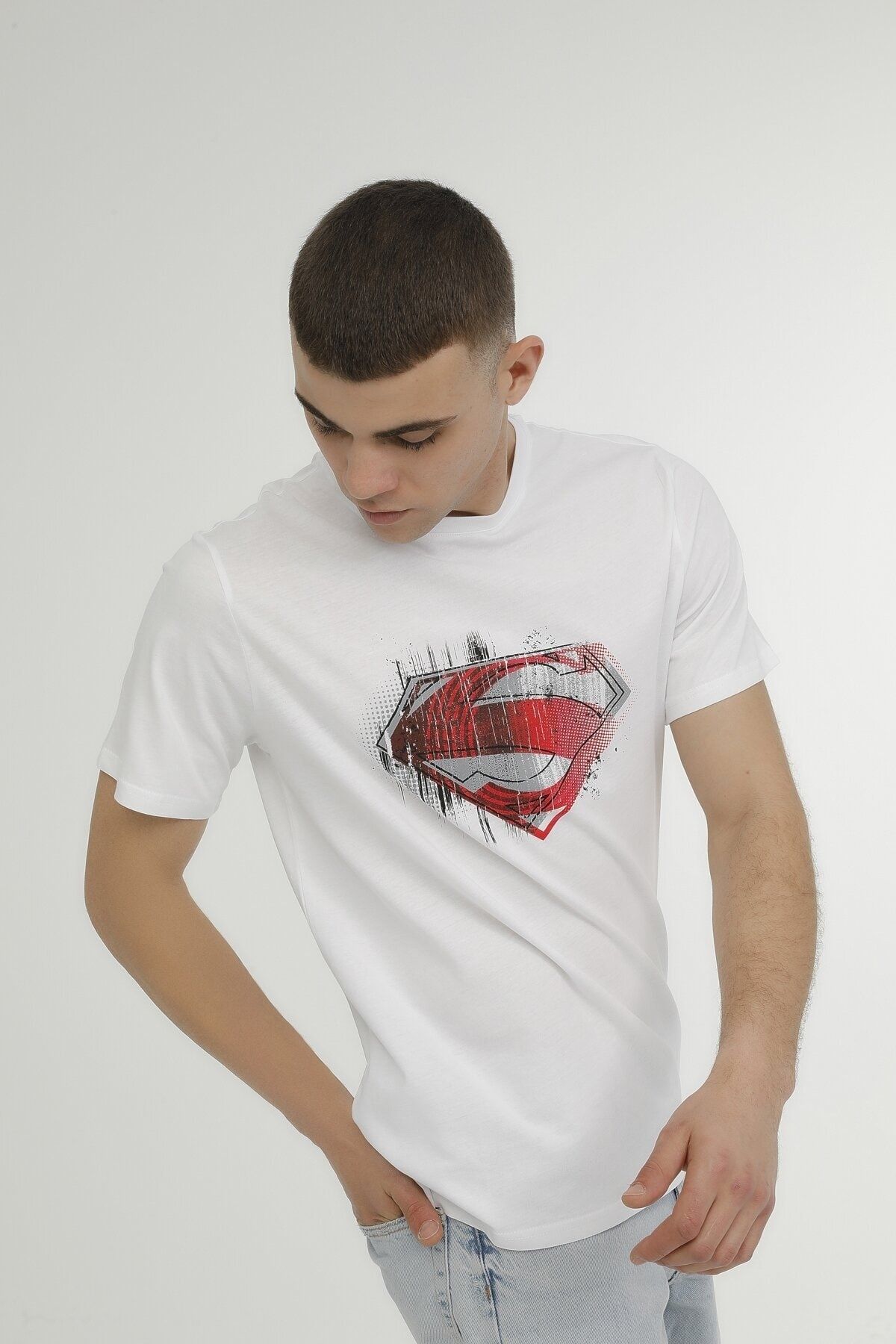 Superman t cheap shirt white