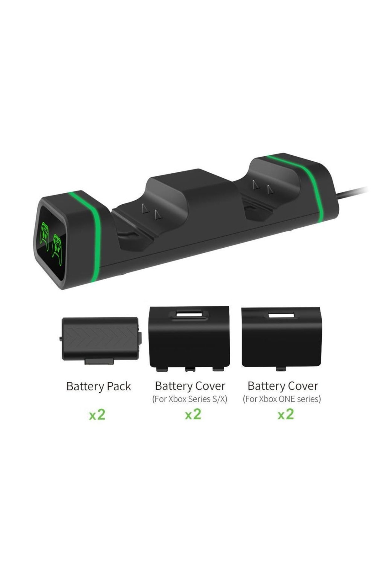Dobe-Xbox One S/x Xbox Series S/x Battery and Charging Kit with Indicator 4